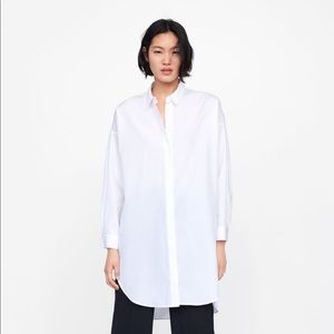 Oversized White Zara Shirt